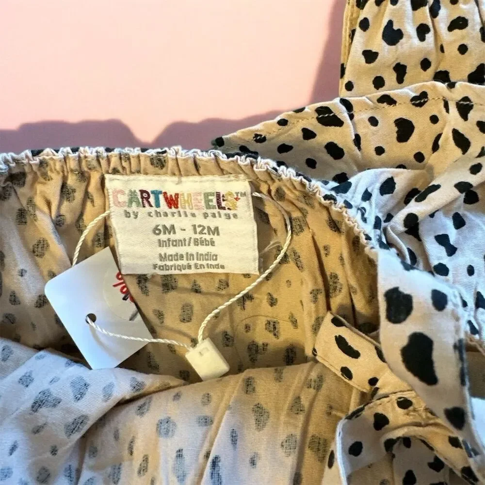 Cartwheels by Charlie Paige Infant Girls 100% Cotton Jumpers Lot of 3 Sz 6M-12M